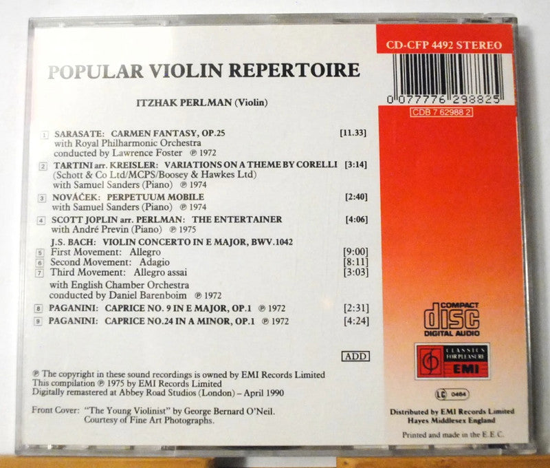 Popular Violin Repertoire | Essential Classical Pieces CD | Preloved