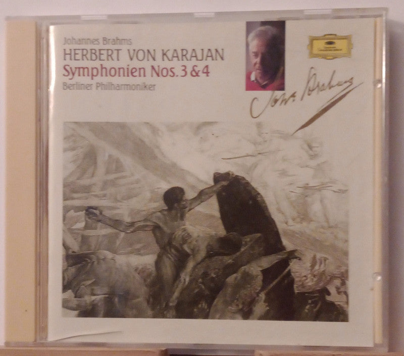 Brahms: Symphonies Nos. 3 & 4 by Berlin Philharmonic Orchestra/Herbert Von Karajan (CD, 1991)