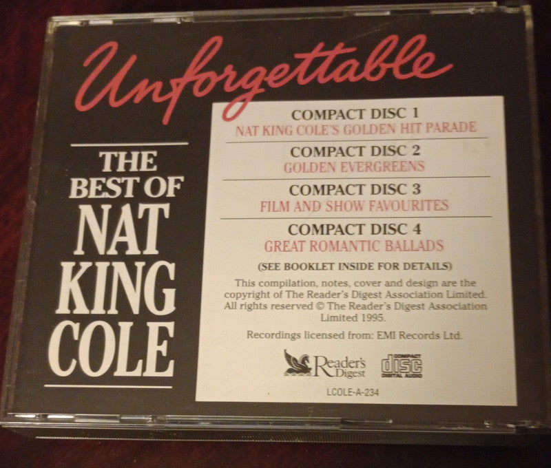 Unforgettable The Best of Nat King Cole RDCD881-884