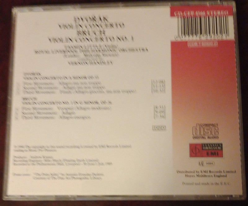 Max Bruch , Antonín Dvořák , Tasmin Little , Royal Liverpool Philharmonic Orchestra
