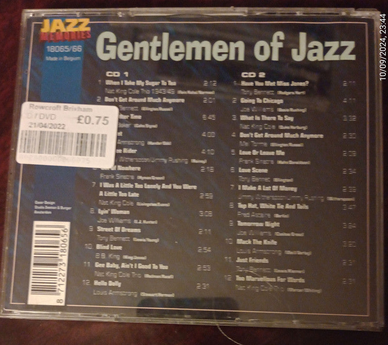 Jazz Memories: Gentlemen of Jazz (2CD) Nat King Cole Trio, Tony Bennett