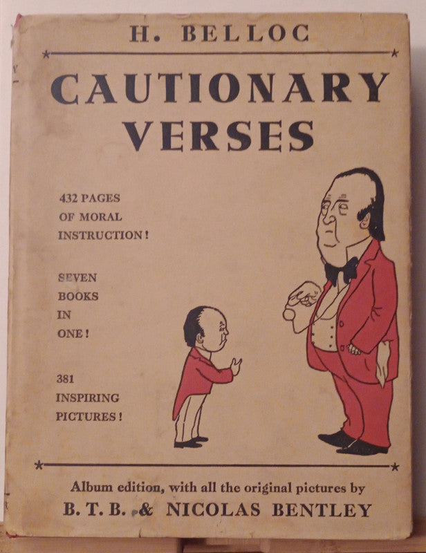 Cautionary Verses By H. Belloc - Illustrated Album Edition C1965 Vintage