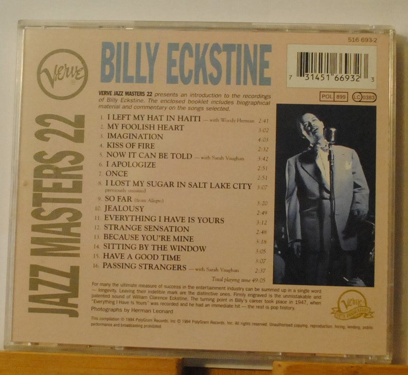 Verve Jazz Masters Vol. 22 - Billy Eckstine (CD, 1994)