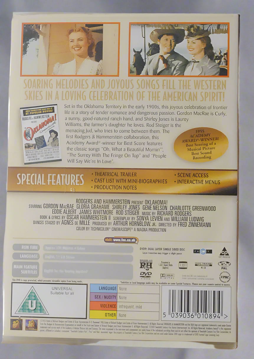 Oklahoma! (1955) DVD - Gordon MacRae, Rod Steiger