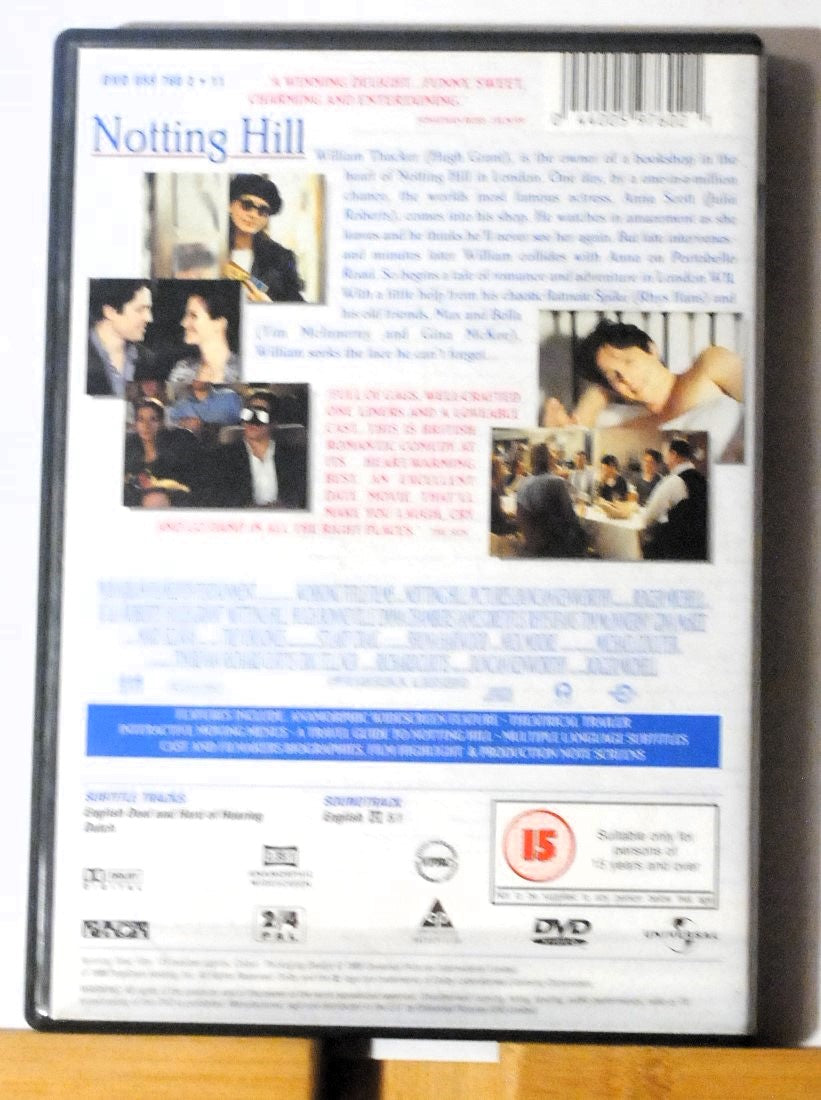 Notting Hill DVD (1999) Julia Roberts, Michell (DIR) cert 15