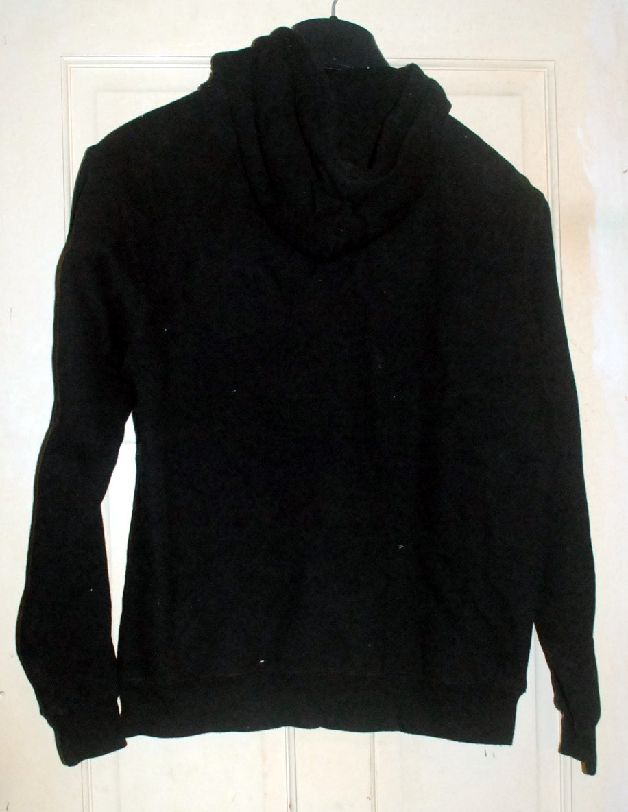 Taq Sports Hoodie - Size Small - Black 'Upside Down Pink Lady'