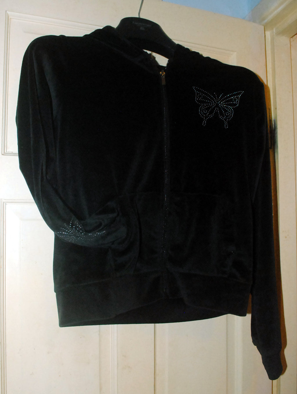 Primark Kids Tracksuit Set - Age 13 Years - Black with Studded Detail (Top & Trousers)