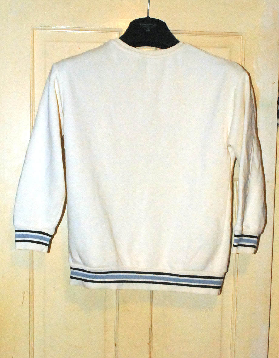 Primark Kids Sweatshirt - Age 10 Years - Cream 'Rhode Island Sports Club Elite Division'