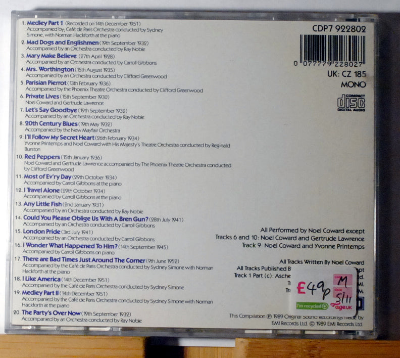 The Compact Coward – Noël Coward (CD)