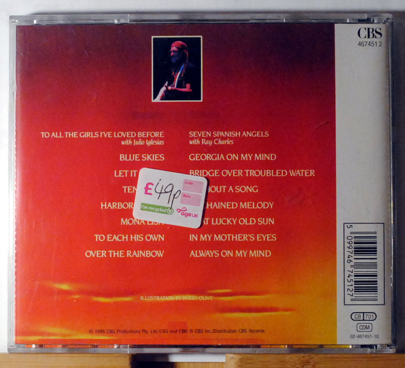 Willie Nelson - The Love Songs - CD Album - 1986 Sony Music - 16 Greatest Hits