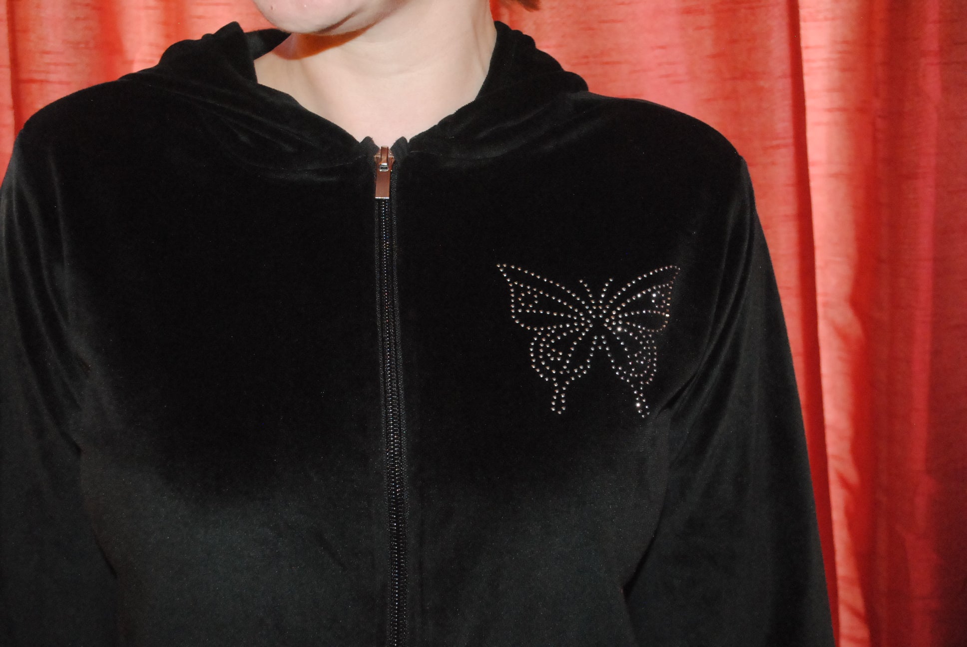Primark Kids Tracksuit Set - Age 13 Years - Black with Studded Detail (Top & Trousers)