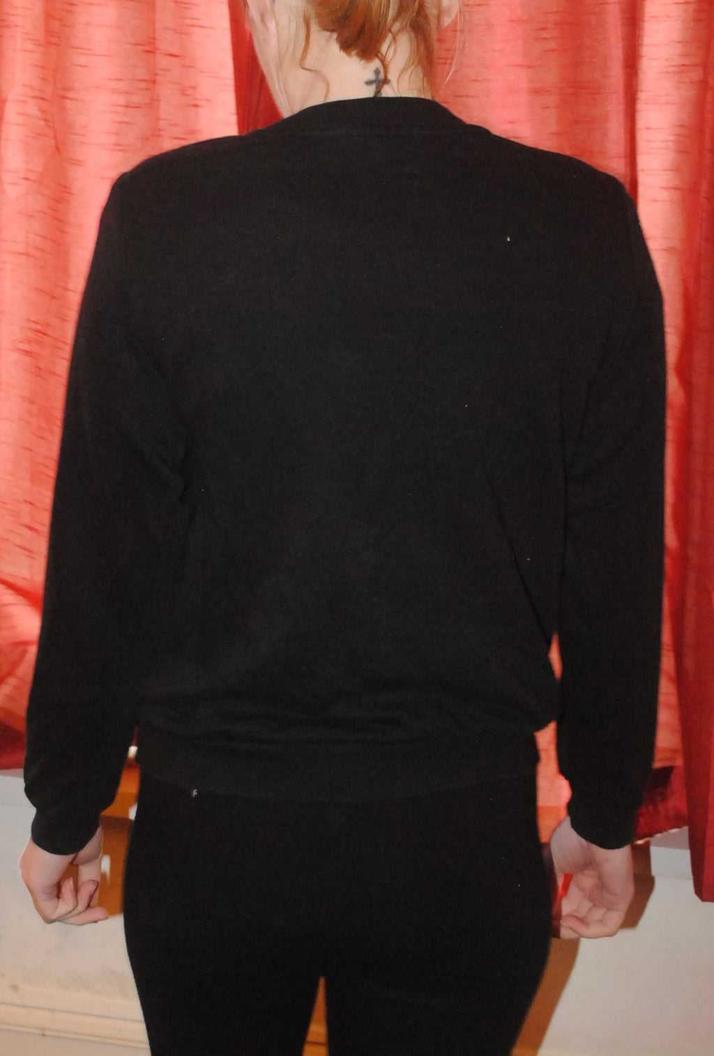 H&M Girls Sweatshirt - Age 11-12 Years - Black 'Where the Wild Flowers Grow'