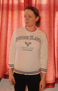 Primark Kids Sweatshirt - Age 10 Years - Cream 'Rhode Island Sports Club Elite Division'