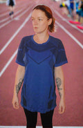 Primark Workout T-Shirt - Unisex L - Royal Blue & Black