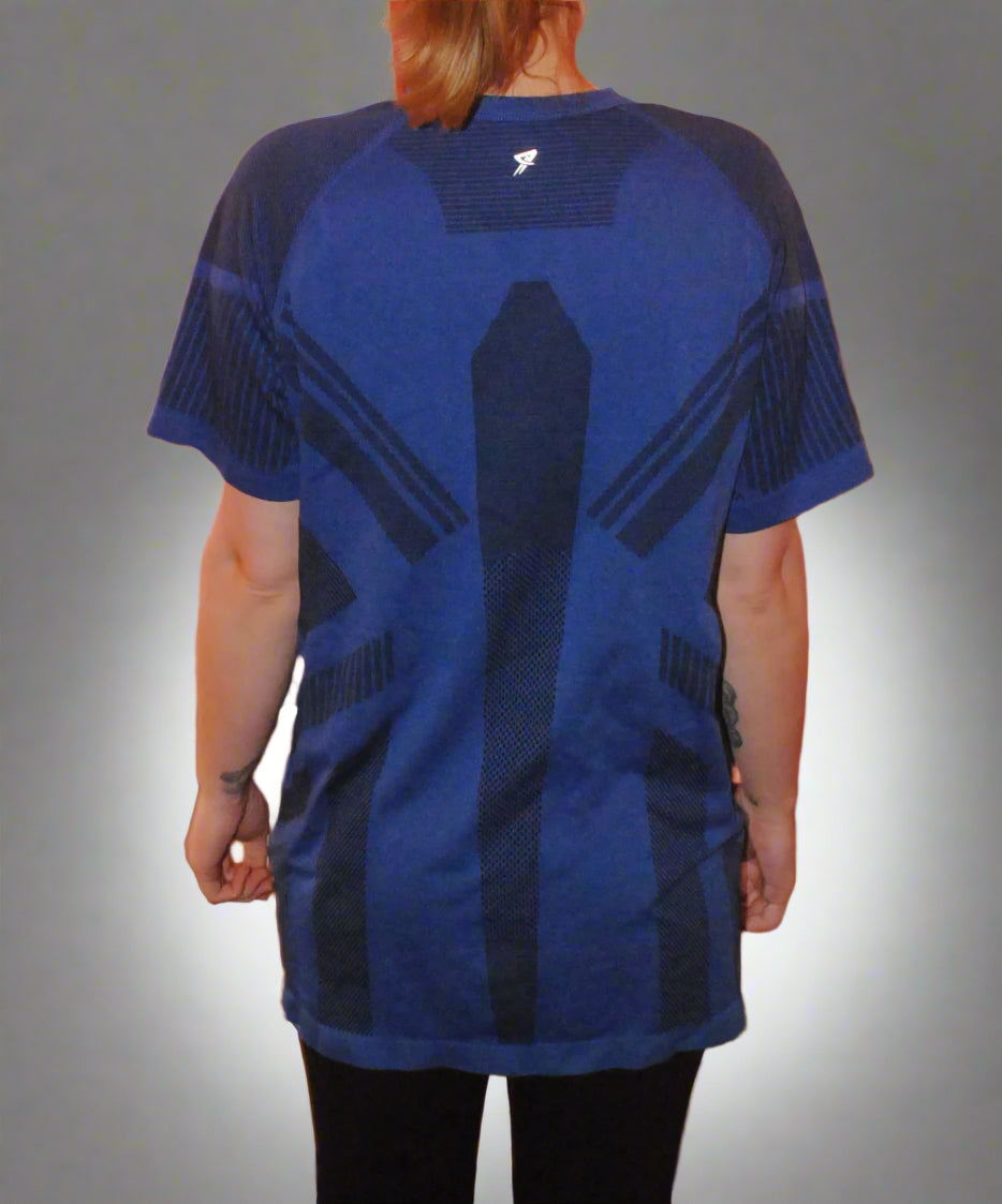 Primark Workout T-Shirt - Unisex L - Royal Blue & Black