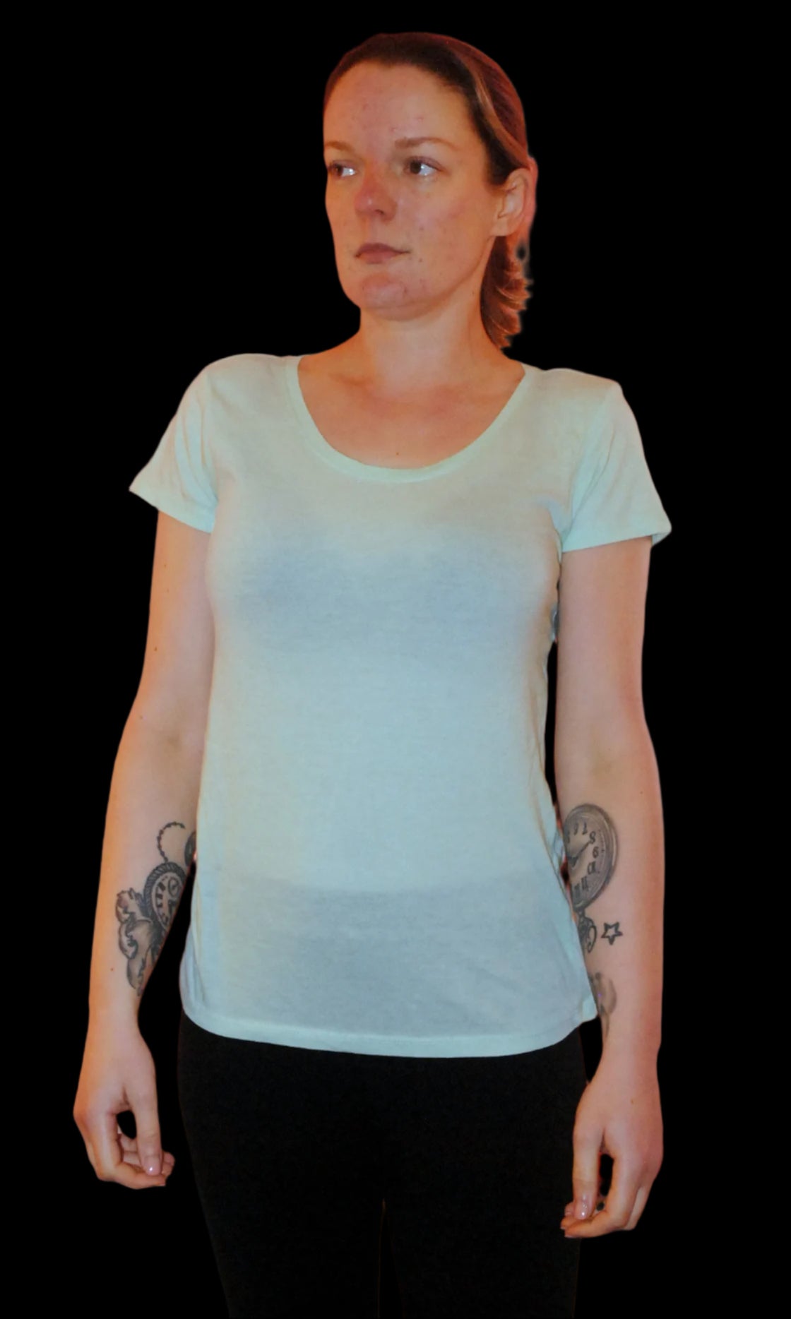 Primark T-Shirt - UK 4-6 - Mint Plain