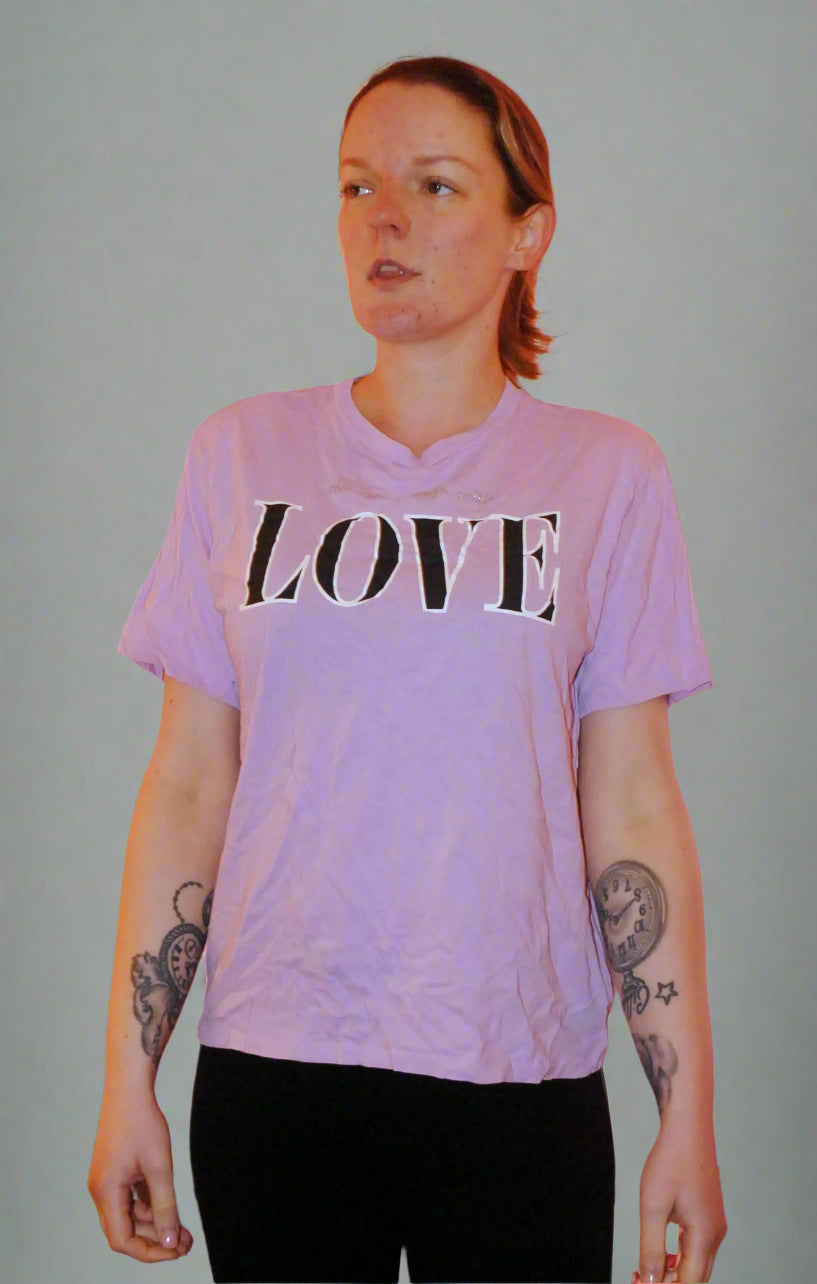 H&M Girls' Pink Short Sleeve T-Shirt – Age 11 Years