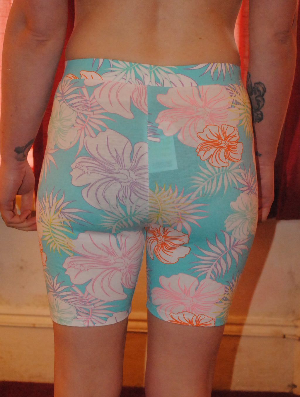Pep&Co Girls Shorts - Age 12-13 Years - Blue, White & Pink Floral (New with Tags)
