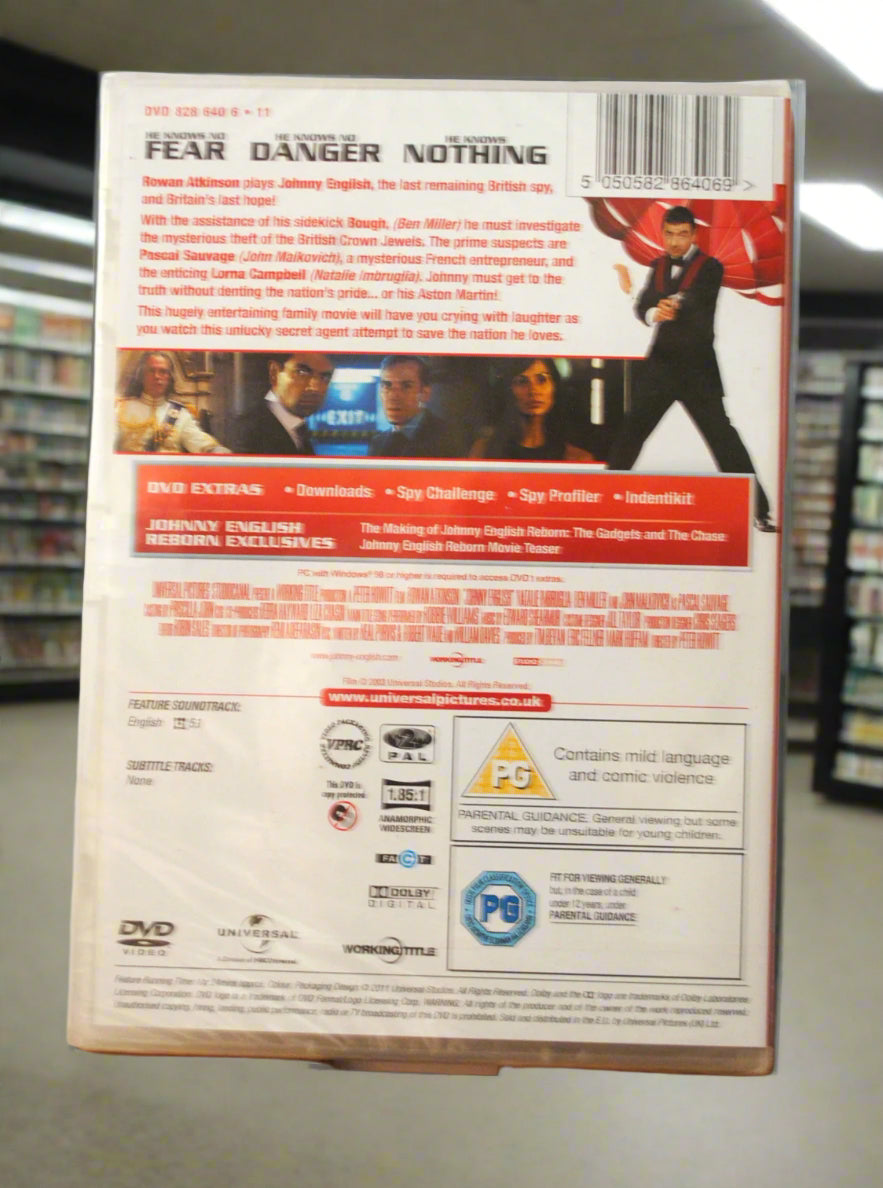Johnny English DVD (2011) Rowan Atkinson, Howitt (DIR) cert PG