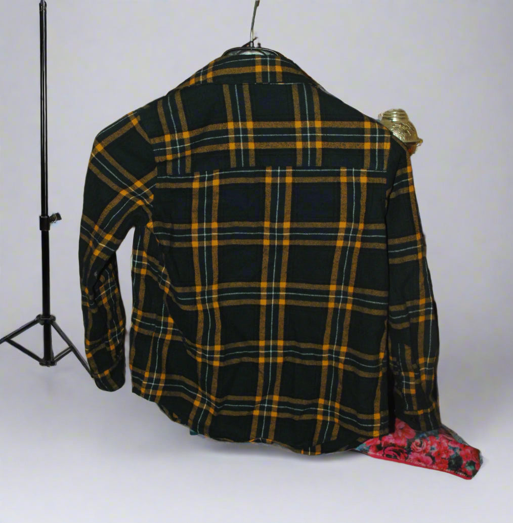 Boy’s Shirt Primark Black/Yellow 7-8Yrs Striped Pattern