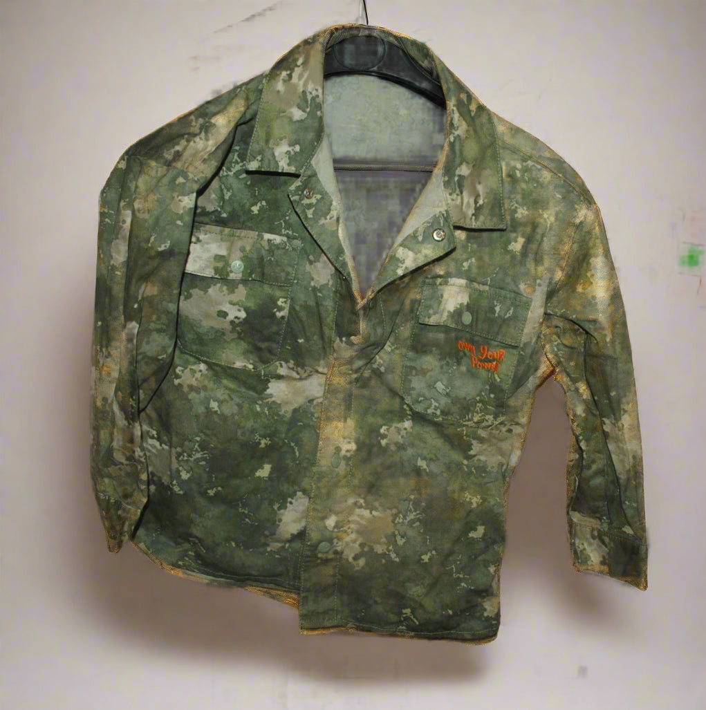 Boy’s Shirt George Camo 8-9Yrs Graphic Pattern Love Life Own your power