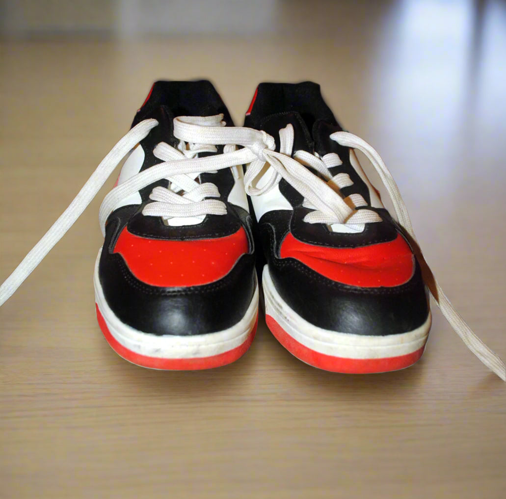 Unisex Sneakers Primark Black/Red 4 Solid Pattern