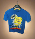 Boy’s T-shirt Smith Brooks Blue/Yellow 6-7Yrs Graphic Pattern Oops Forgot my Squarepants