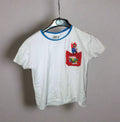 Boy’s T-shirt UCS Ltd White/Blue 6-7Yrs Graphic Pattern Mario Here we come
