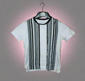 Boy’s T-Shirt Next White/Black 6-7Yrs Striped Pattern