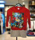 Boy’s T-Shirt Marvel Red/Blue 6-7Yrs Graphic Spiderman Pattern Hero The Amazing Spiderman