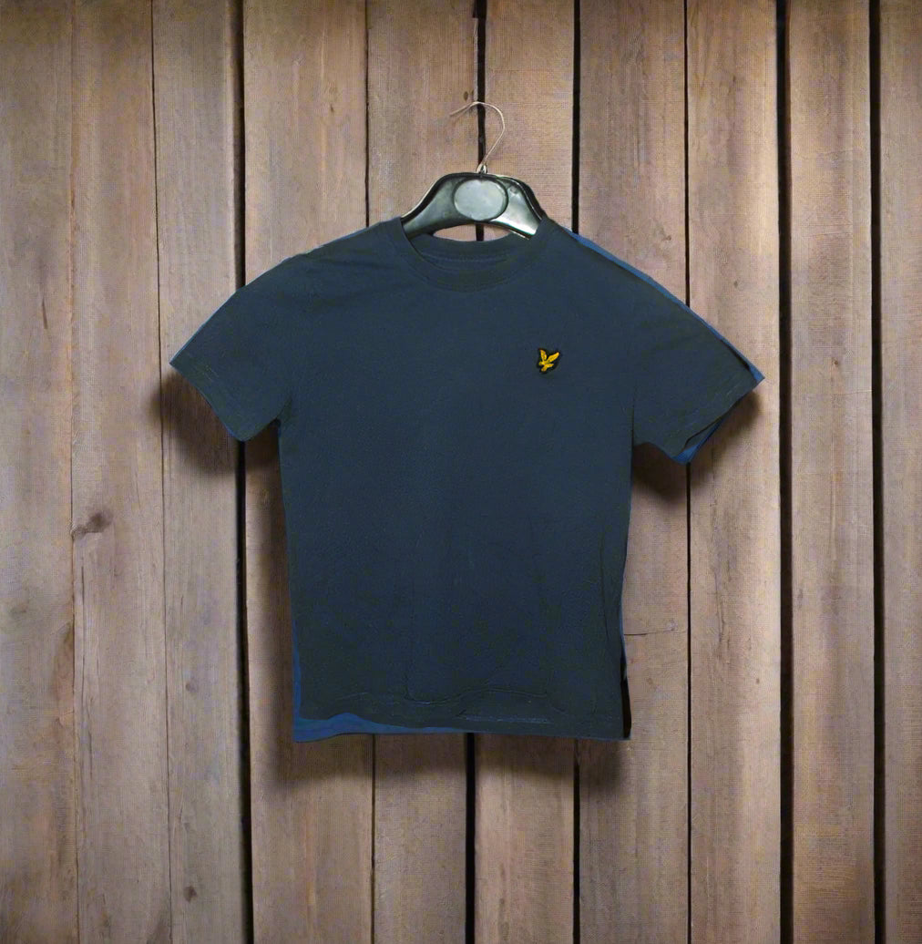 Boy’s T-Shirt Lyle&Scott Blue 6-7Yrs Solid Pattern