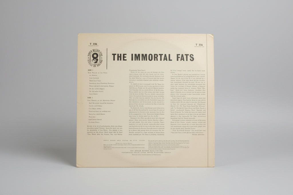 The Immortal Fats – Fats Waller Vinyl LP (Ember T 336)