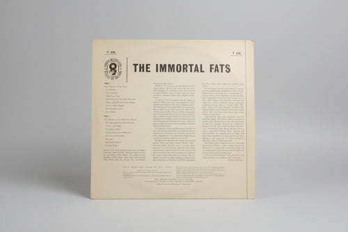 The Immortal Fats – Fats Waller Vinyl LP (Ember T 336)