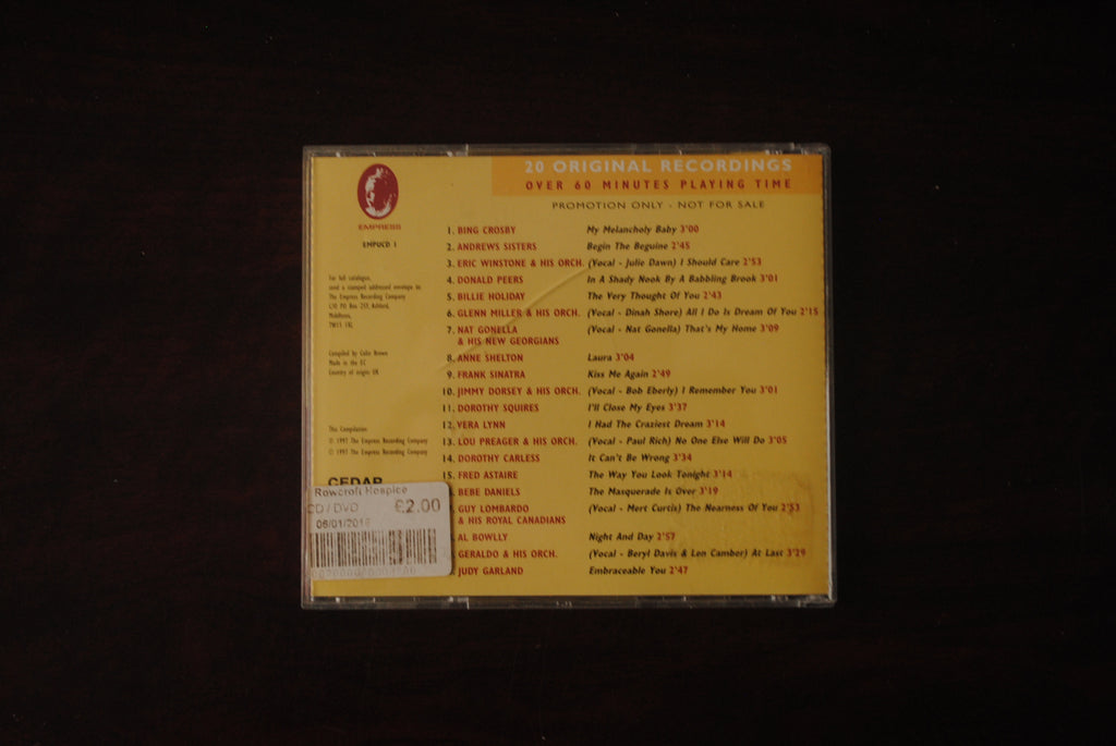 From Yours to You: A Valentine Bouquet (CD, 20 Love Songs)