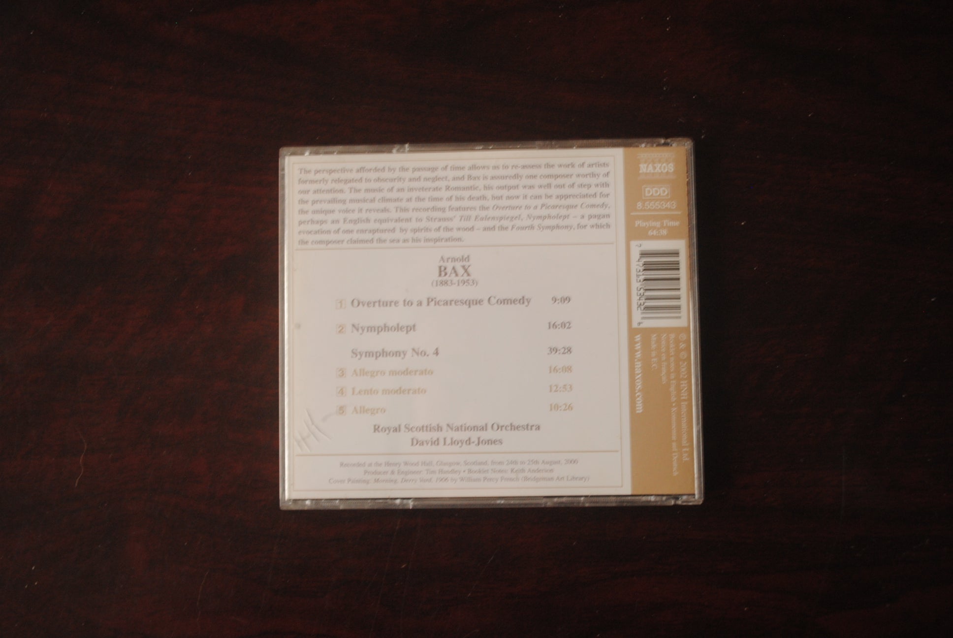 Bax: Symphony No. 4 and Overture to a Picaresque Comedy
