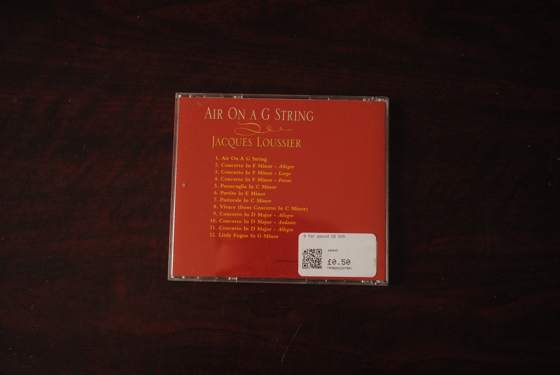 Air On A G String – Jacques Loussier Trio (CD)