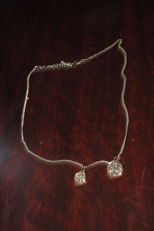 Saint Benedict Medal Necklace – Silver-Tone Chain with Two Charm Medals