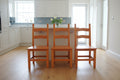 Solid Wood Ladderback Dining Chair in Beech Finish