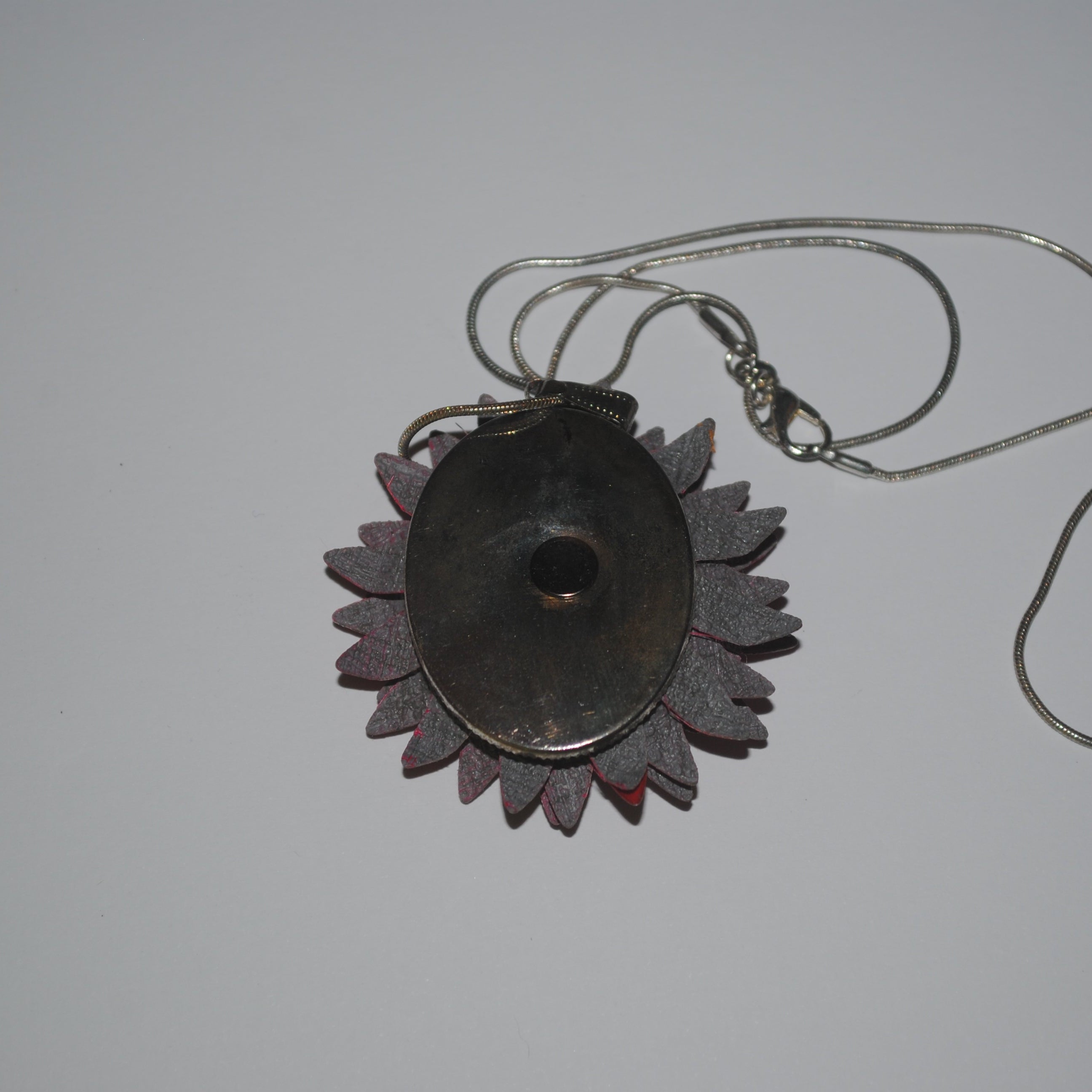 Pink Flower Pendant Necklace