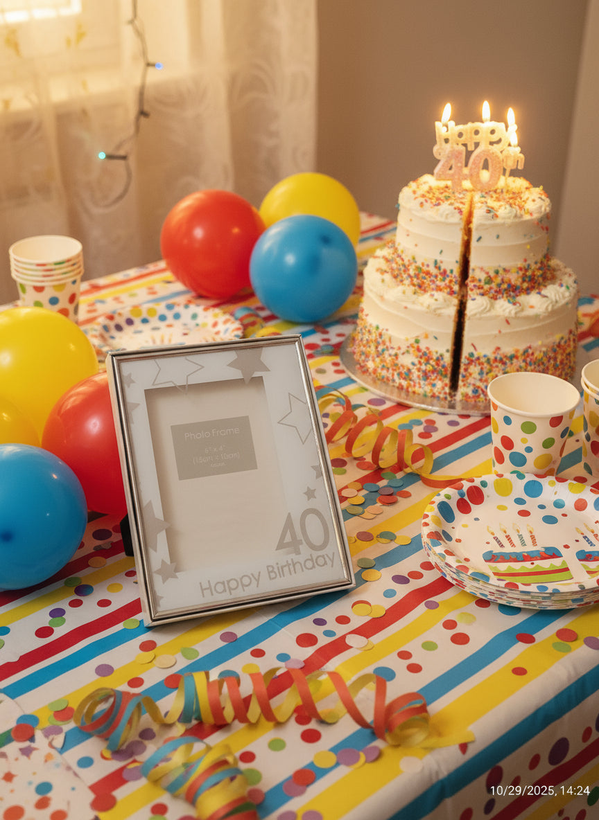 Carte Blanche 40th Birthday Photo Frame GC7F0003 Preloved 225mm W x 175mm L 560g