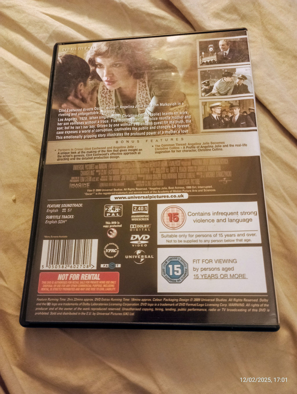 2008 film Changeling, directed by Clint Eastwood and starring Angelina Jolie and John Malkovich