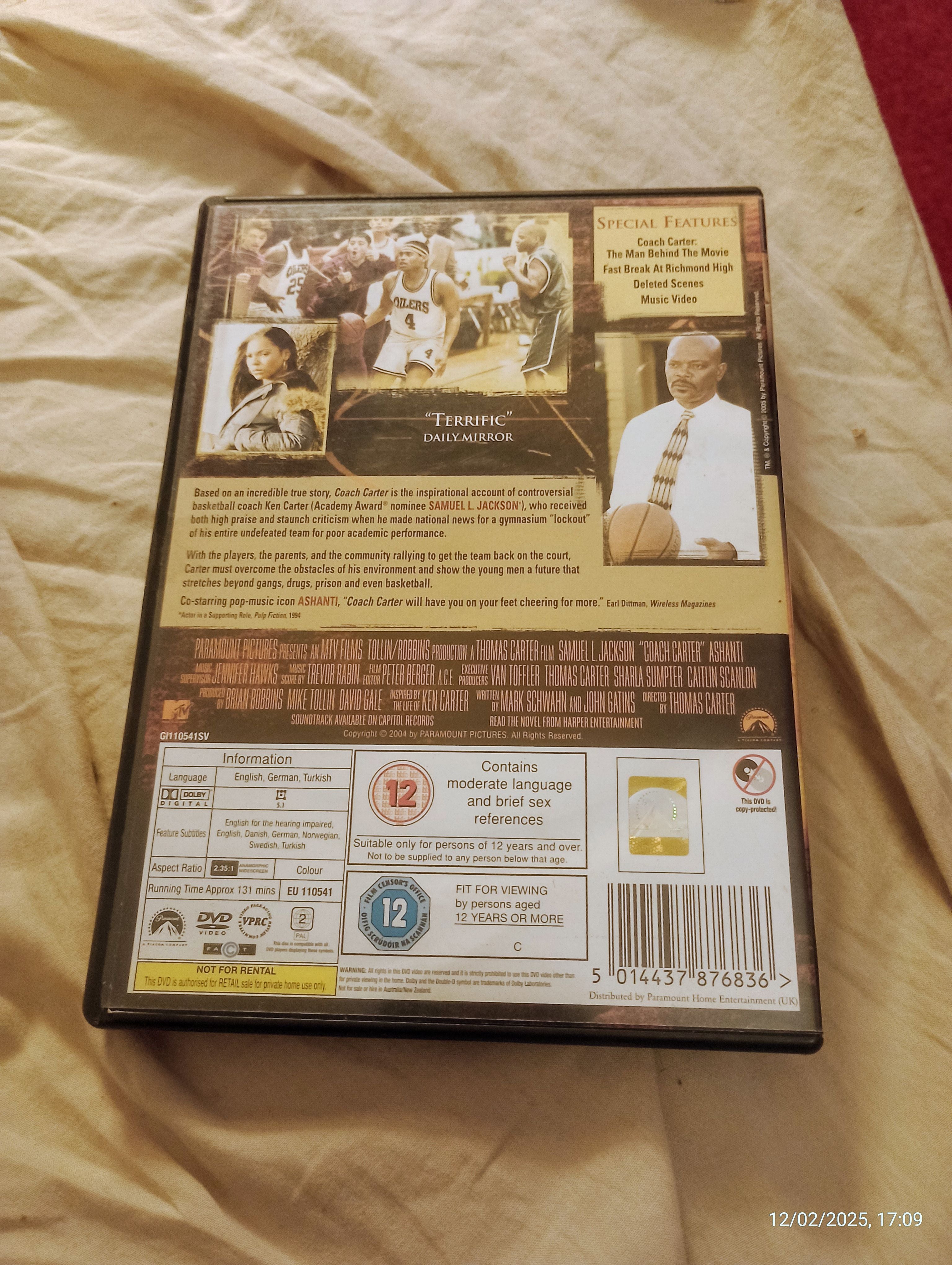 Coach Carter, a 2005 American biographical sports drama film starring Samuel L. Jackson
