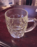 Traditional British-style dimpled beer tankard, also commonly known as a dimple mug, jug glass