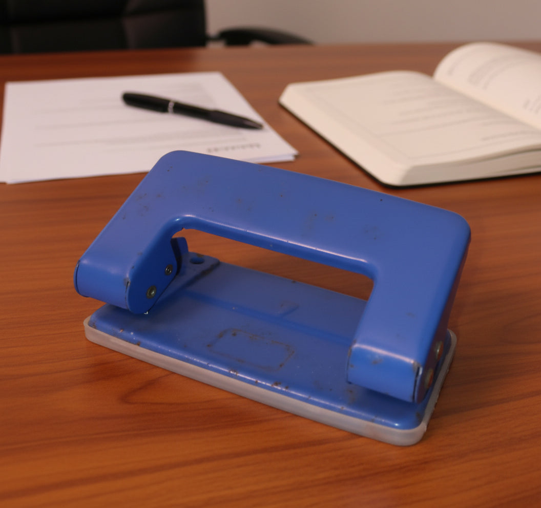 Standard two-hole paper punch
