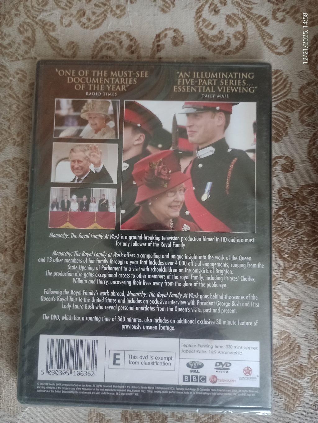 Monarchy - The Royal Family at Work DVD (2008) cert U