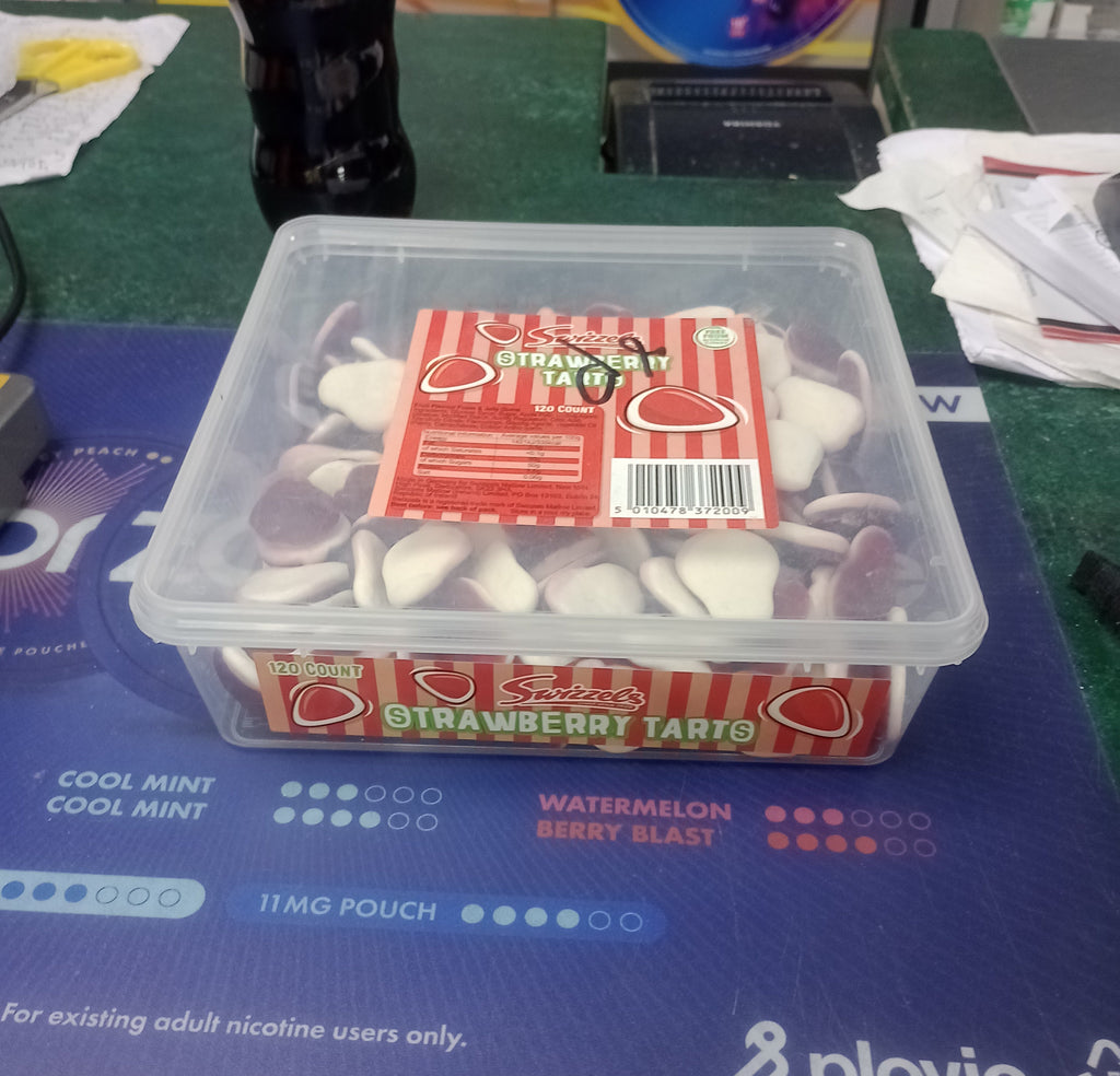 Swizzels Strawberry Tarts 120ct Sweet Tub
