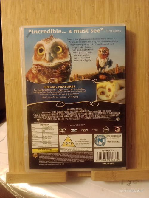 Legend Of The Guardians: The Owls Of Ga'Hoole DVD (2011) Zack Snyder Cert PG