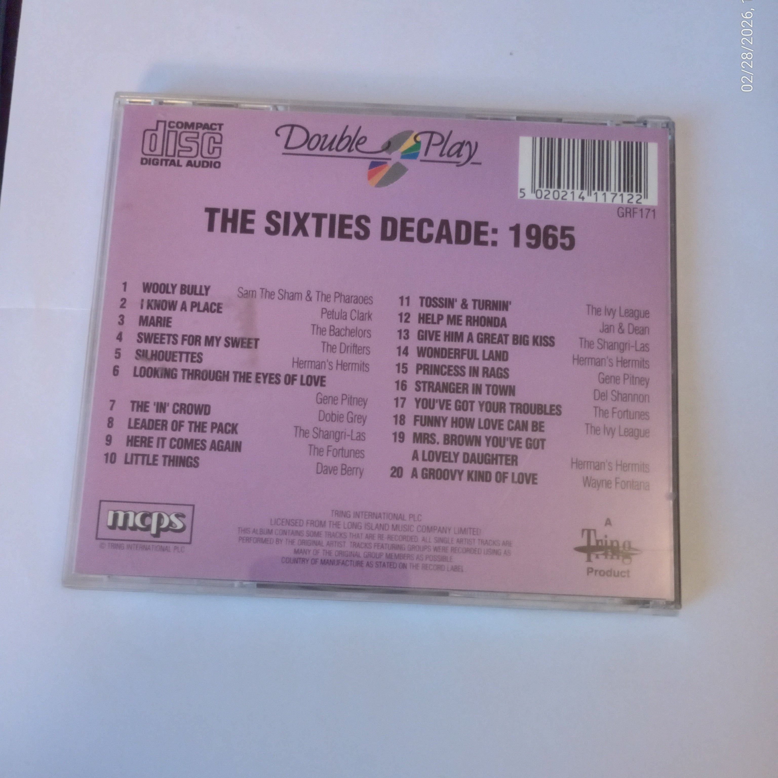 The Sixties Decade - 1965 (20 Hit Songs)