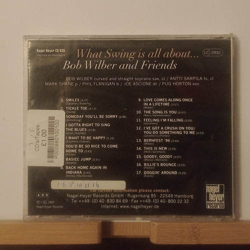 Bob Wilber & Friends – What Swing Is All About (CD, Nagel-Heyer)