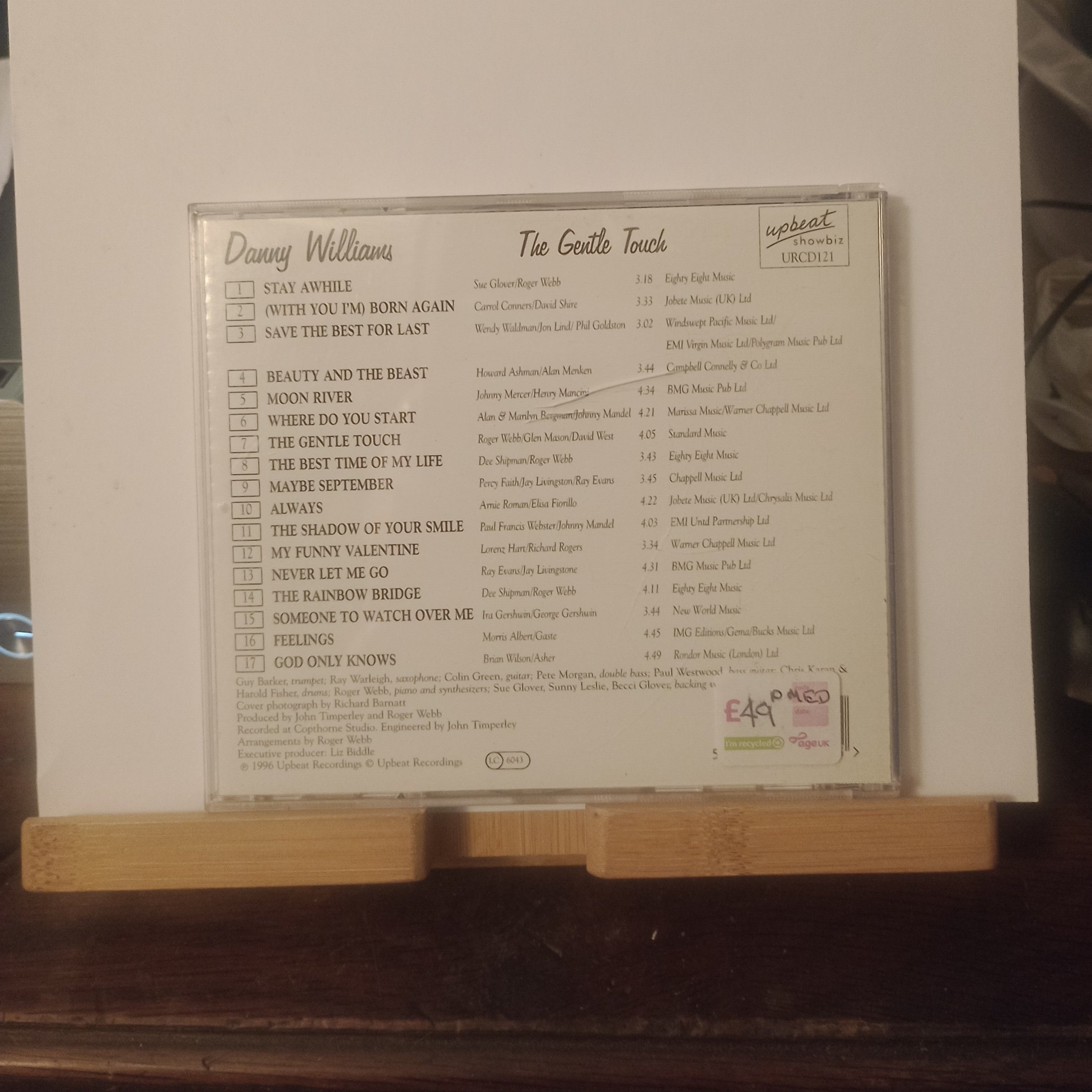 Danny Williams - The Gentle Touch (CD, 1996, EMI Records)